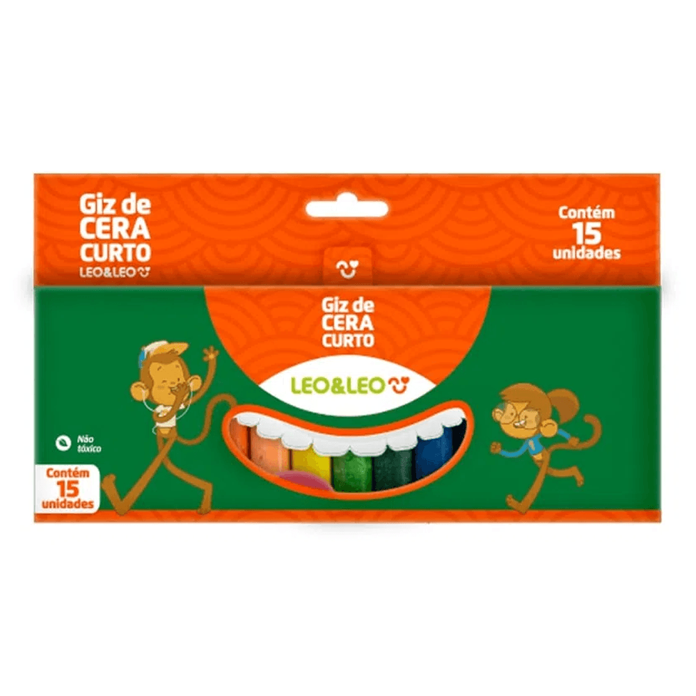 Giz-de-Cera-Curto-15-Cores---Leo-Leo Giz-de-Cera-Curto-15-Cores---Leo-Leo