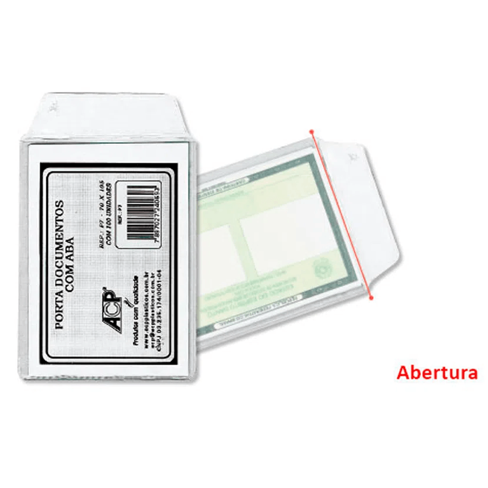 Protetor-Porta-Documentos-cAba-75x105mm-Pct-c100-unidades---Acp