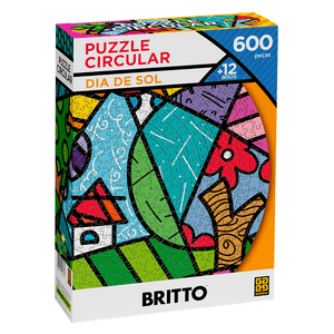 Quebra-Cabeca-Circular-600-Pecas-Romero-Britto-Grow---Dia-de-Sol