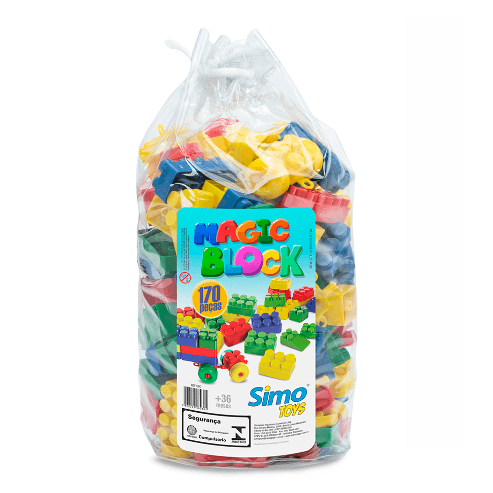 Magic-Block-Menino-170-Pecas---Simo-Toys Magic-Block-Menino-170-Pecas---Simo-Toys