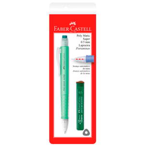 Lapiseira-Poly-Matic-0.5mm-Verde---Grafitte---Faber-Castell