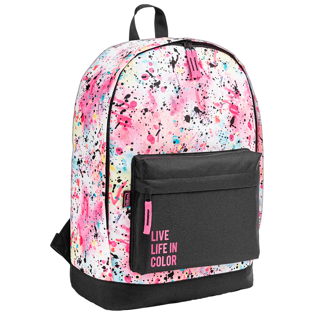 Mochila-de-Costas-Academie-Splashes-Branca---Tilibra Mochila-de-Costas-Academie-Splashes-Branca---Tilibra