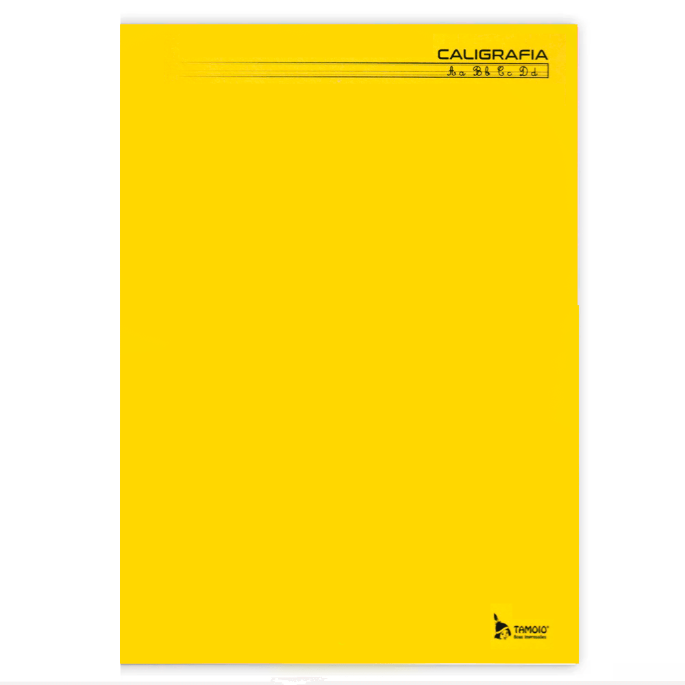 Caderno-Brochurao-Caligrafia-C.D.-96-Fls-Tamoio---Amarelo