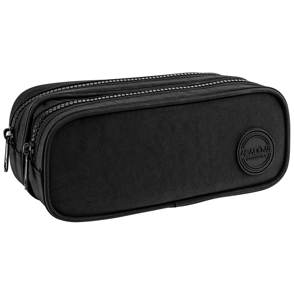 Estojo-Duplo-Grande-Academie-Preto-4---Tilibra Estojo-Duplo-Grande-Academie-Preto-4---Tilibra