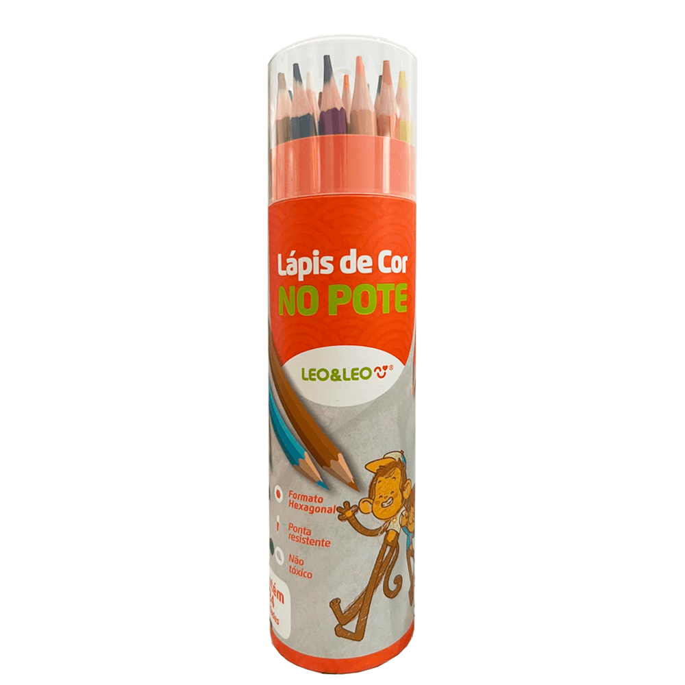 Lapis-de-Cor-Sextavado-no-Pote-com-24-cores---Leo---Leo Lapis-de-Cor-Sextavado-no-Pote-com-24-cores---Leo---Leo