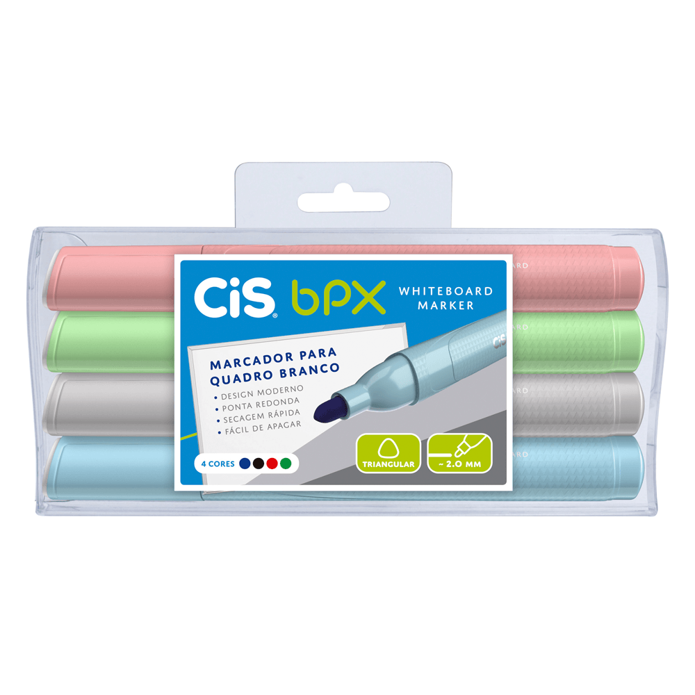 Estojo-MArcador-para-Quadro-Branco-BPX-com-4-cores---CiS Estojo-MArcador-para-Quadro-Branco-BPX-com-4-cores---CiS