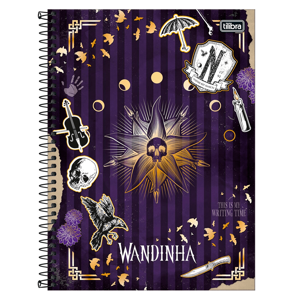 Caderno-Universitario-10x1-160-Fls-C.D.-Tilibra---Wandinha-1 Caderno-Universitario-10x1-160-Fls-C.D.-Tilibra---Wandinha-1