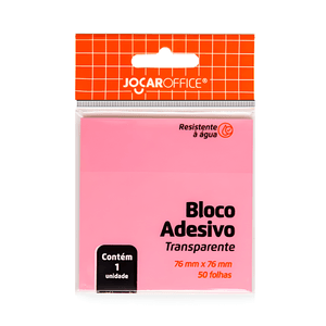 Bloco-Adesivo-Recado-76x76-Transparente-Rosa-50-Folhas---Jocar-Office