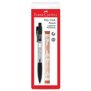 Lapiseira-Poly-Click-Mix-2.0-Preta---Grafite---Faber-Castell