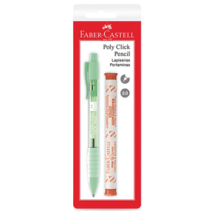 Lapiseira-Poly-Click-Mix-2.0-Verde---Grafite---Faber-Castell