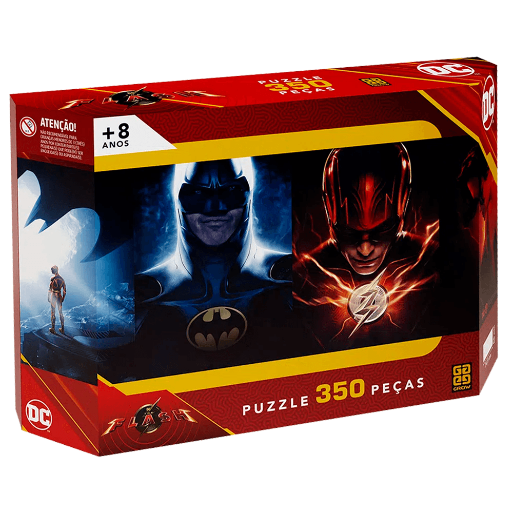 Quebra-Cabeca-Panoramico-350-Pecas-The-Flash---Grow Quebra-Cabeca-Panoramico-350-Pecas-The-Flash---Grow