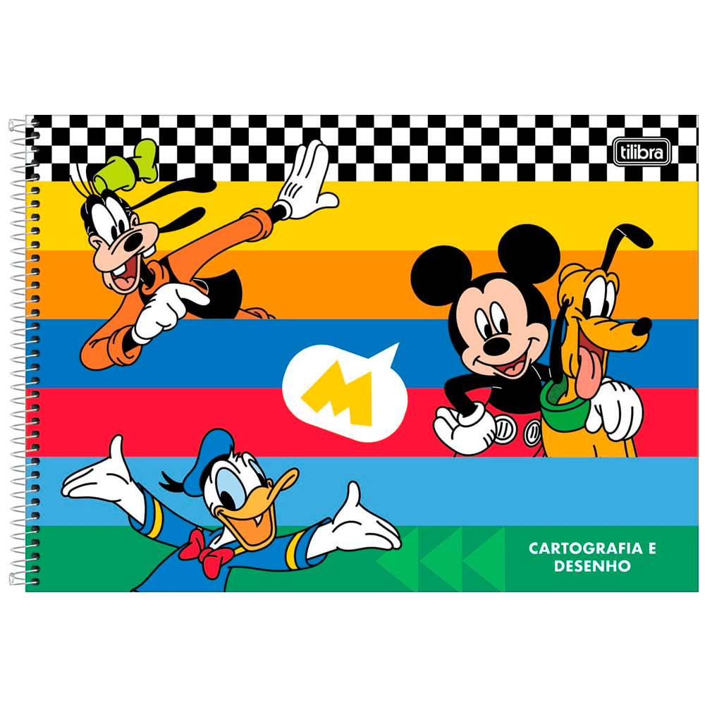 Cartografia-C.D.-80-Fls-Tilibra---Mickey-6 Cartografia-C.D.-80-Fls-Tilibra---Mickey-6