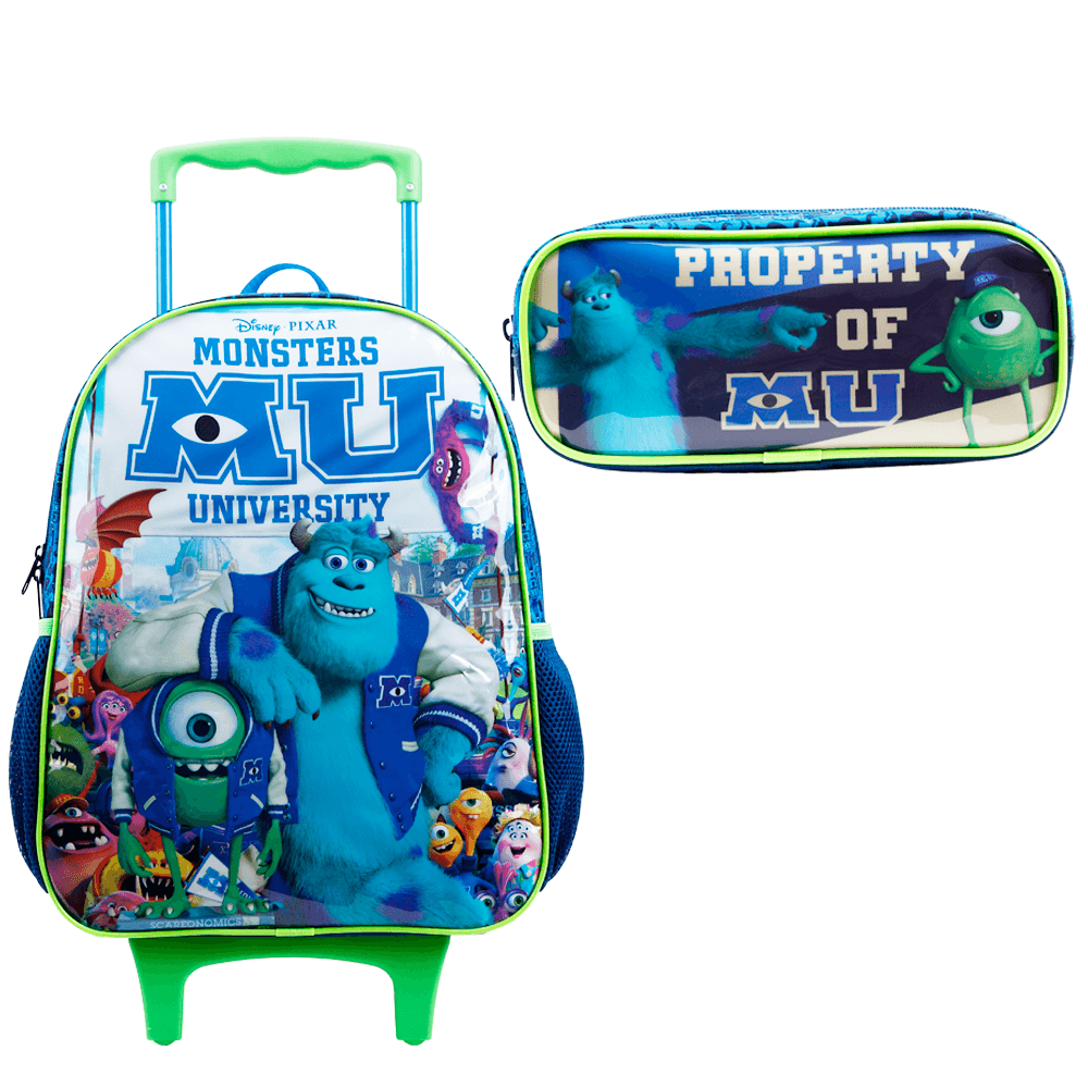 Mochila-de-Rodinhas---Estojo-Simples-Monster-University-X-16_-Ref.-11930---Xeryus Mochila-de-Rodinhas---Estojo-Simples-Monster-University-X-16_-Ref.-11930---Xeryus