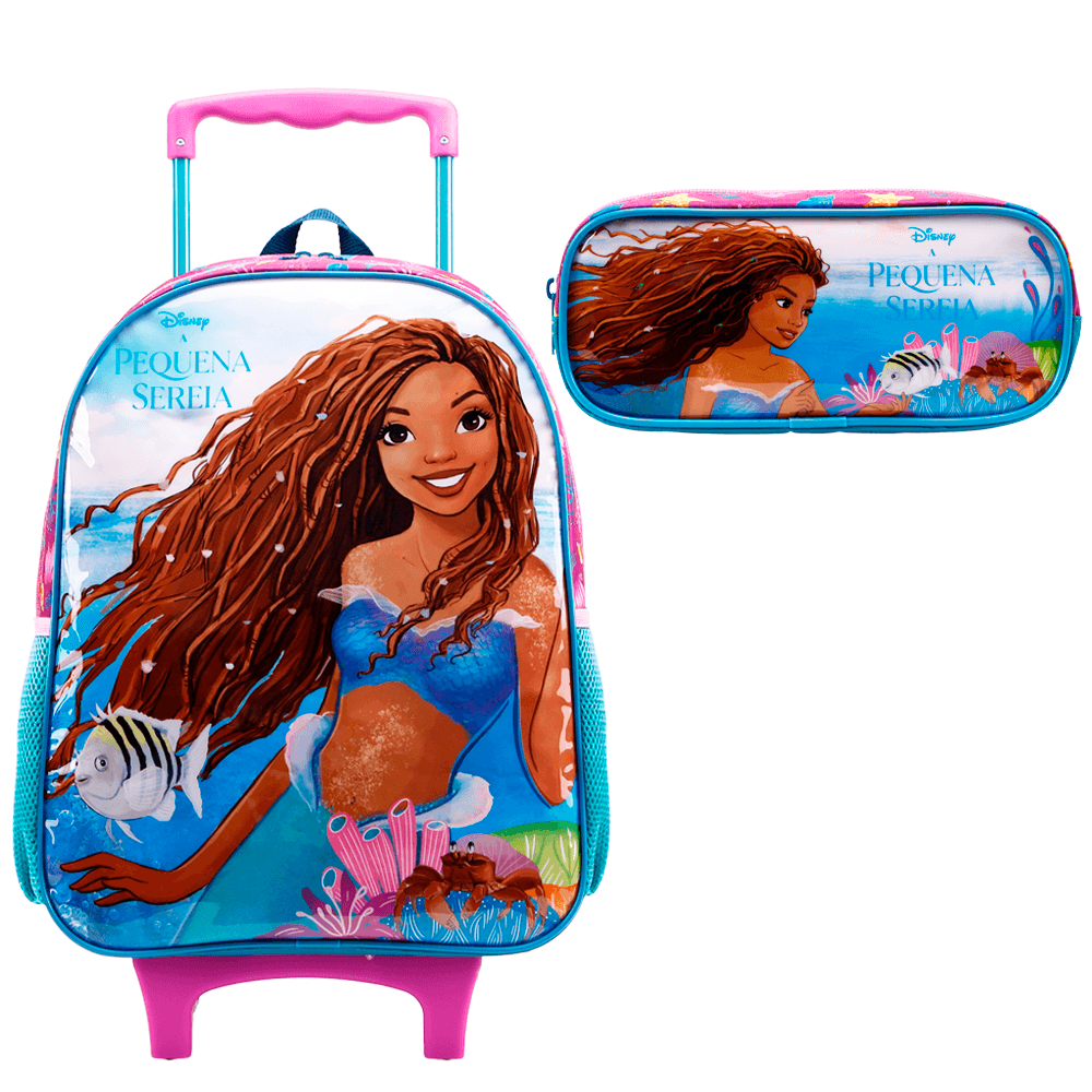 Mochila-de-Rodinhas---Estojo-Simples-Pequena-Sereia-Filme-X-16_-Ref.-11730---Xeryus Mochila-de-Rodinhas---Estojo-Simples-Pequena-Sereia-Filme-X-16_-Ref.-11730---Xeryus