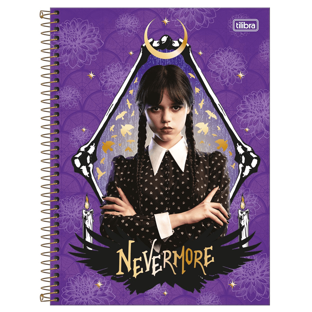 Caderno-Universitario-10X1-160-Fls-C.-D.-Tilibra---Wandinha-Connect-4