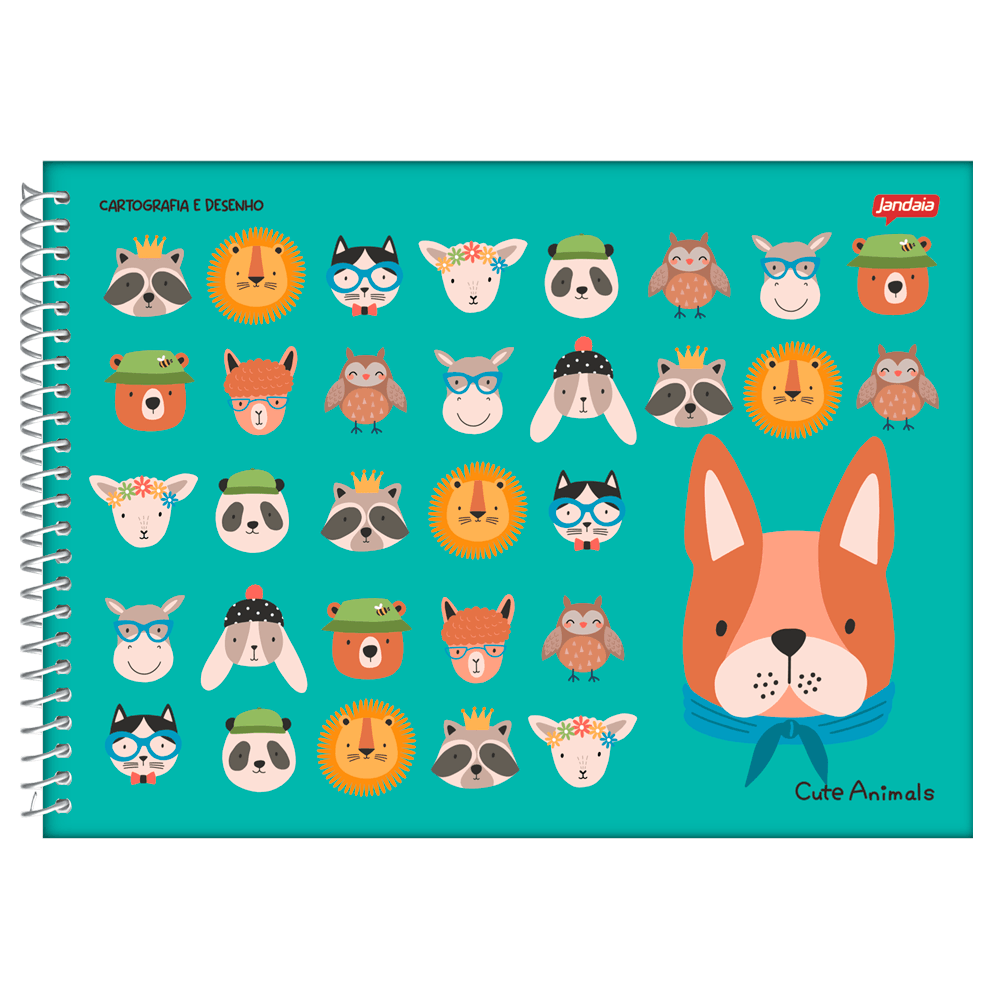 Cartografia-C.D.-80-Fls.-Jandaia---Cute-Animals-4 Cartografia-C.D.-80-Fls.-Jandaia---Cute-Animals-4