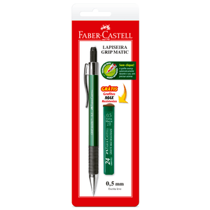 Lapiseira-Grip-Matic-0.5mm-Verde---Faber-Castell