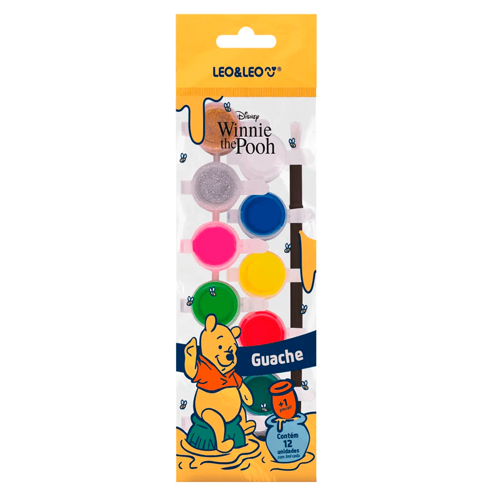 Tinta-Guache-Pooh-com-12-Cores---Leo_Leo Tinta-Guache-Pooh-com-12-Cores---Leo_Leo