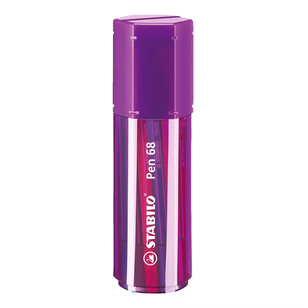 Estojo-Big-Pen-68-Box-Roxo-com-20-Cores---Stabilo Estojo-Big-Pen-68-Box-Roxo-com-20-Cores---Stabilo