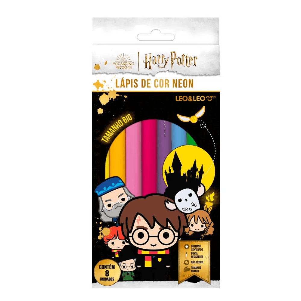 Lapis-de-Cor-Big-Neon-8-Cores-Harry-Potter---Leo_Leo Lapis-de-Cor-Big-Neon-8-Cores-Harry-Potter---Leo_Leo