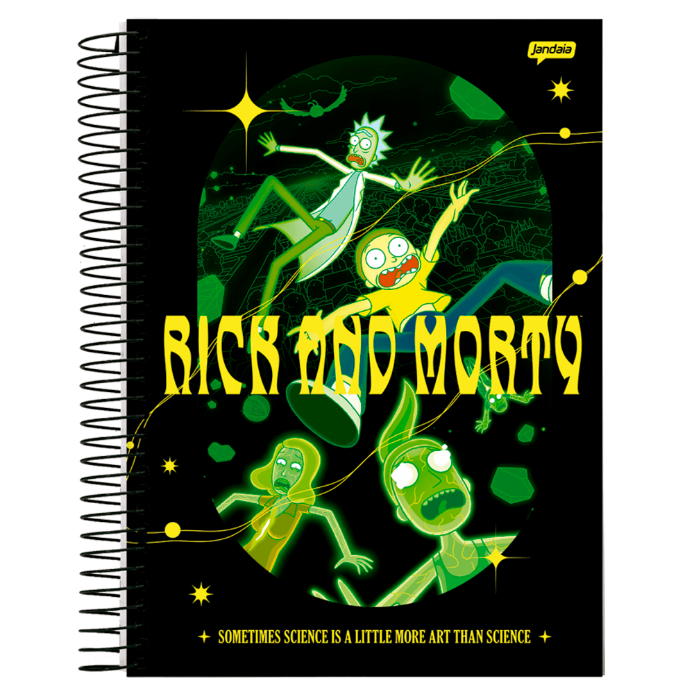 Caderno-Universitario-1x1-80-Fls-C.D.-Jandaia---Rick-and-Morty-2