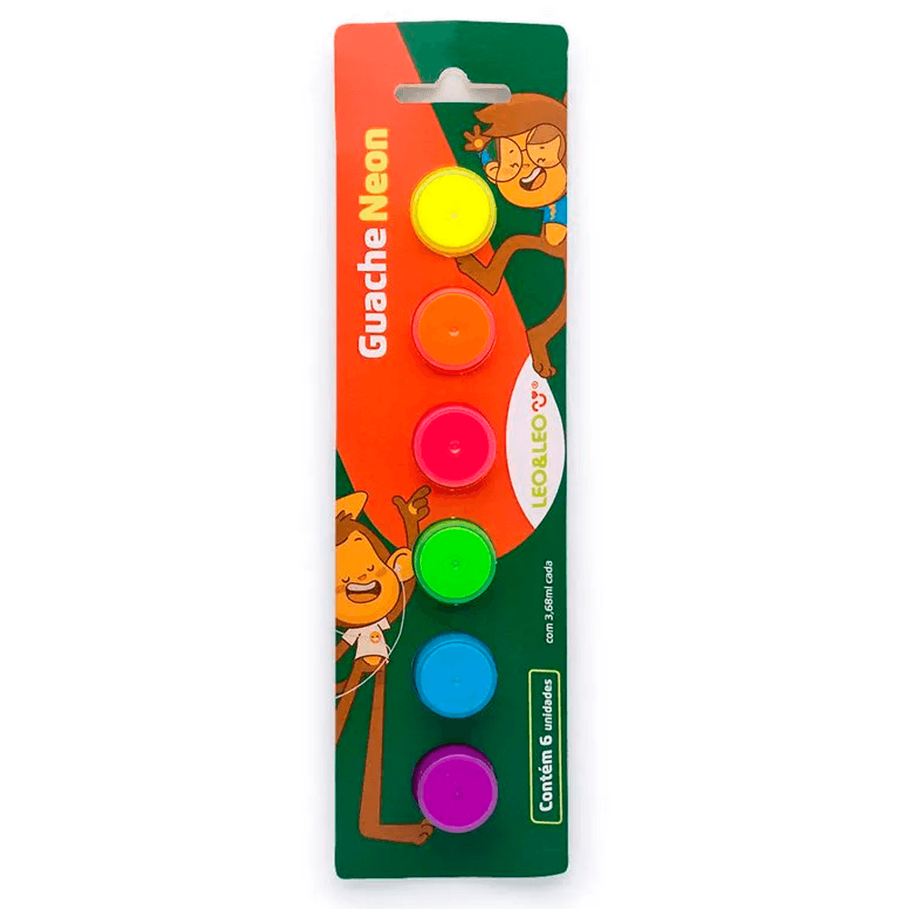 Guache-Neon-com-6-Cores---Leo-Leo Guache-Neon-com-6-Cores---Leo-Leo