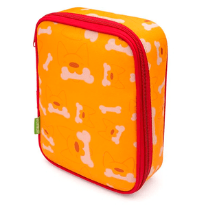 Estojo-Duplo-Retangular-Pets-Laranja---Leo-Leo