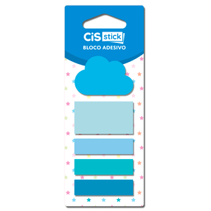 Bloco-Adesivo-Recado-Candy-Nuvem-com-5--Modelos-com--20-Folhas---CiS
