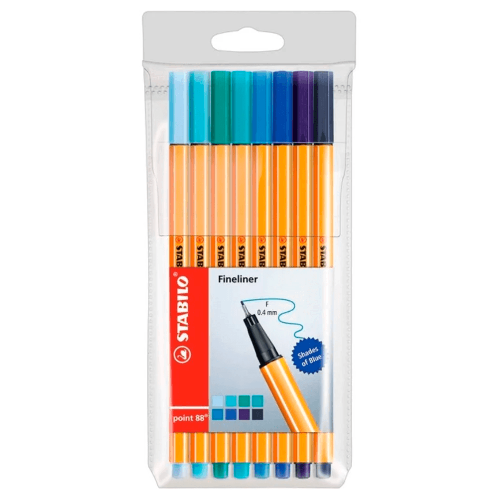 Estojo-Caneta-Point-88-Neon-Cores-Frias-com-8-Unidades---Stabilo Estojo-Caneta-Point-88-Neon-Cores-Frias-com-8-Unidades---Stabilo