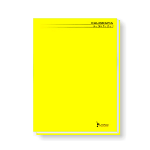 Caderno-Pedagogico-C.D.-Brochura-14-Caligrafia-Amarelo---Tamoio
