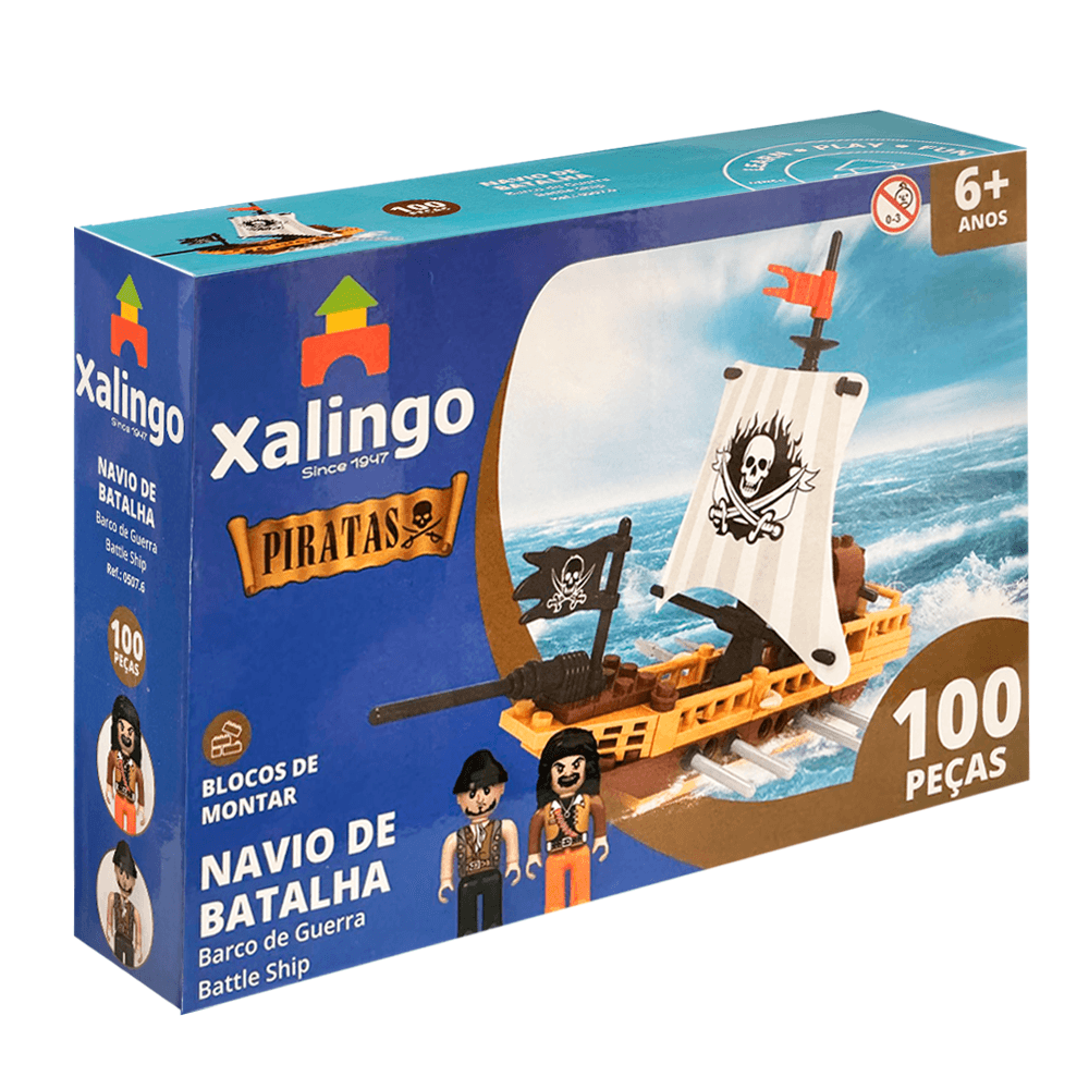 Bloco-de-Montar-Navio-de-Batalha---Xalingo Bloco-de-Montar-Navio-de-Batalha---Xalingo