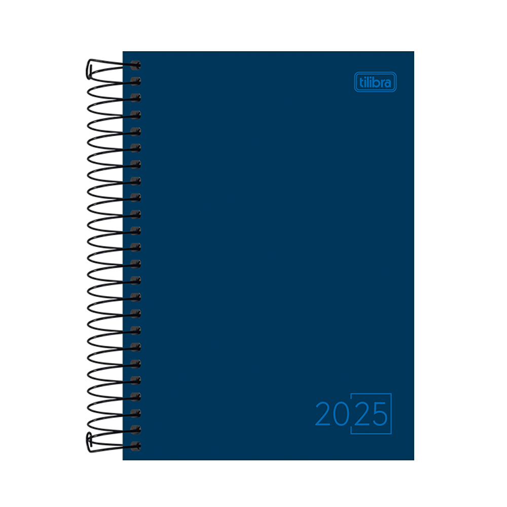 Agenda-Espiral-Spice-Cores-Azul-M6-2025---Tilibra