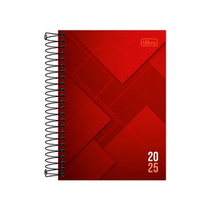 Agenda-Espiral-Zip-M5-Vermelha-2025---Tilibra
