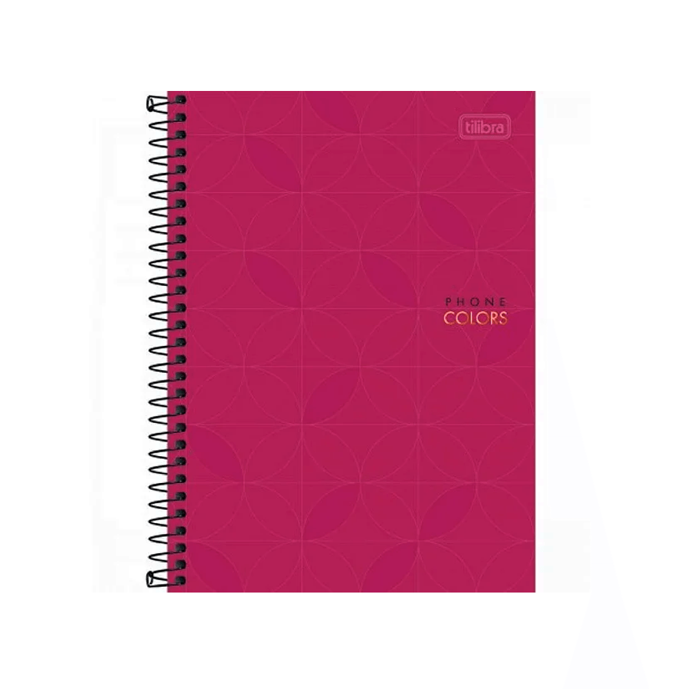 Indice-Telefonico-139mm-x-210mm-Rosa---Tilibra