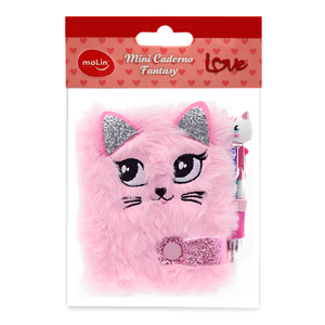 Mini-Caderno-Love-Fantasy---Mini-Caneta-4-cores-Molin---Gato