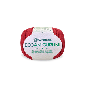 Fio-Ecoamigurumi-254m-Euroroma-Vermelho-Cor-1000