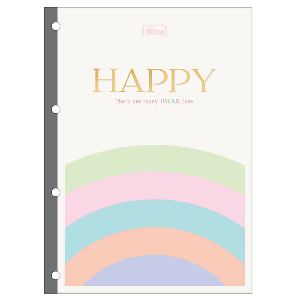 Refil-Caderno-Argolado-Universitario-80-Fls-Tiliflex-Tilibra---Happy Refil-Caderno-Argolado-Universitario-80-Fls-Tiliflex-Tilibra---Happy