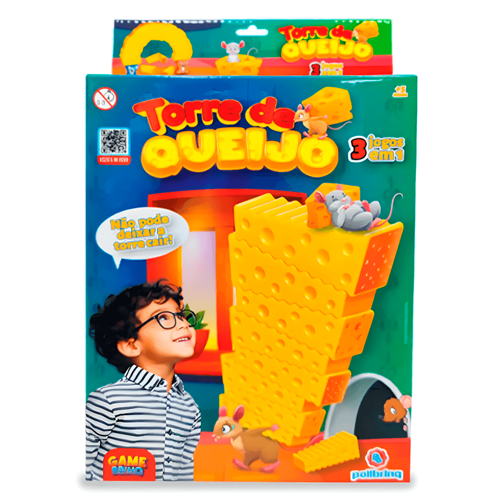 Jogo-Torre-de-Queijo---Polibrinq Jogo-Torre-de-Queijo---Polibrinq