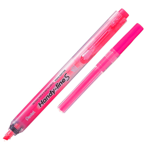 Marca-Texto-Retratil-Handy-lineS-com-Refil-Pentel---Rosa