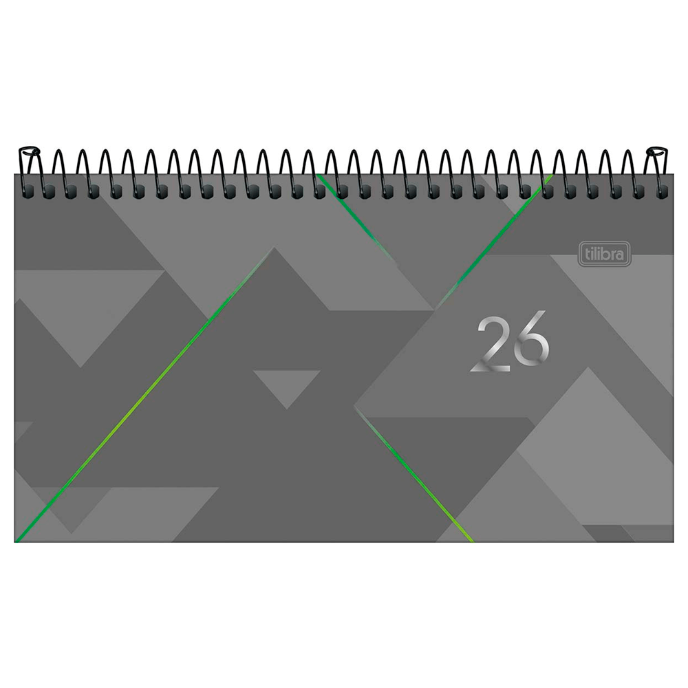Agenda-Espiral-Spot-Bolso-M2-Cinza-2026---Tilibra Agenda-Espiral-Spot-Bolso-M2-Cinza-2026---Tilibra