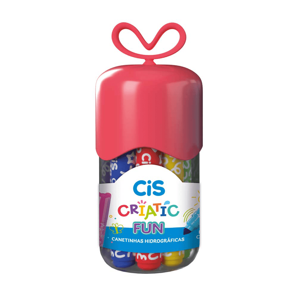 Cenetinha-Hidrografica-Criatic-Fun-com-12-Cores-Vermelho---CiS Cenetinha-Hidrografica-Criatic-Fun-com-12-Cores-Vermelho---CiS