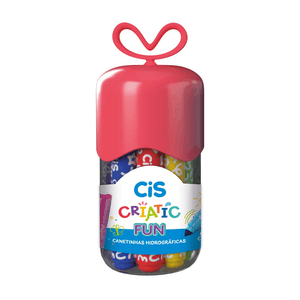 Cenetinha-Hidrografica-Criatic-Fun-com-12-Cores-Vermelho---CiS