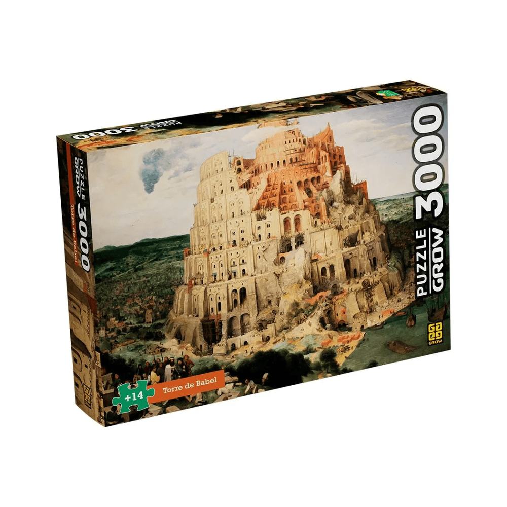 Quebra-Cabeca-Torre-de-Babel-3000-Pecas---Grow Quebra-Cabeca-Torre-de-Babel-3000-Pecas---Grow