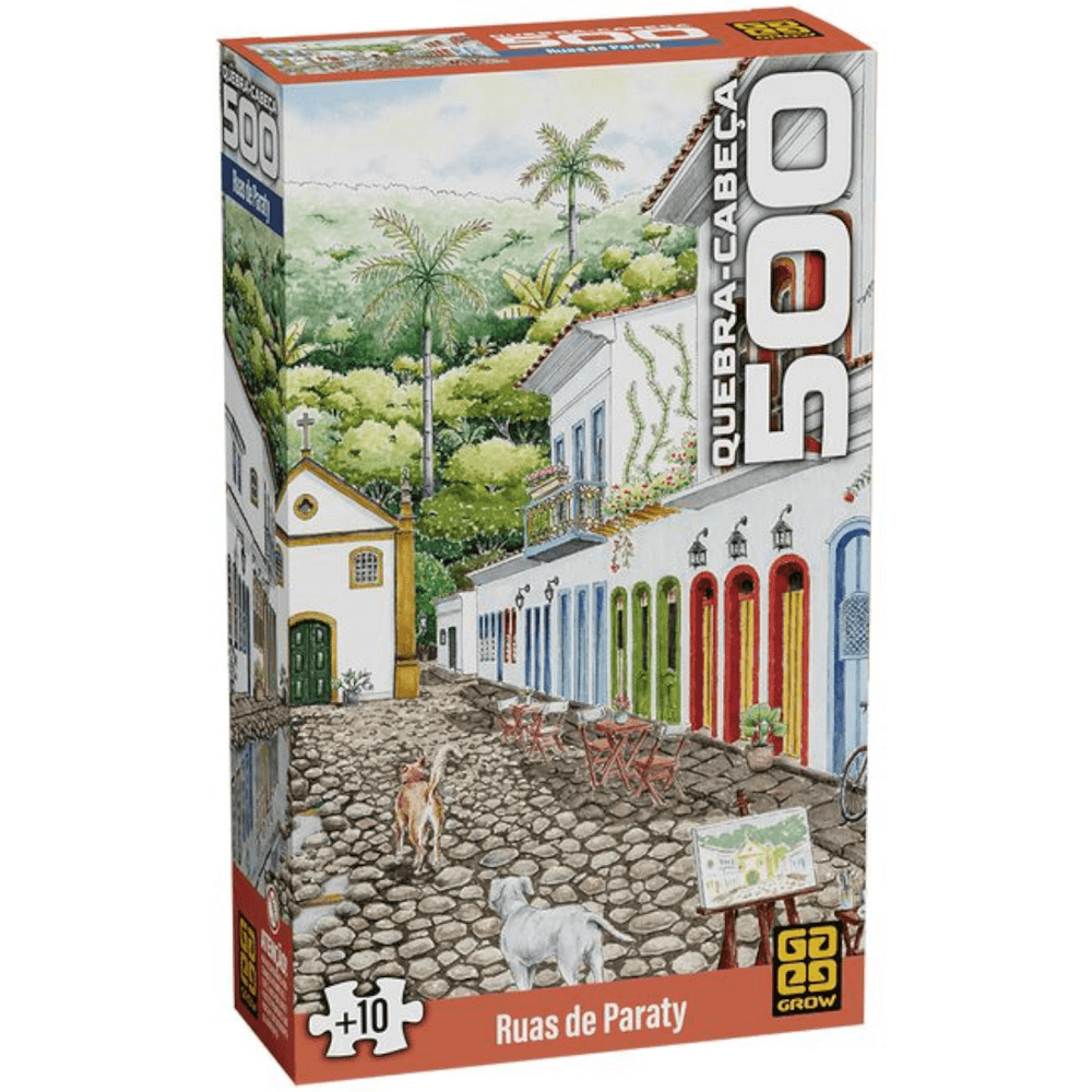 Quebra-Cabeca-Ruas-de-Paraty-500-Pecas---Grow Quebra-Cabeca-Ruas-de-Paraty-500-Pecas---Grow