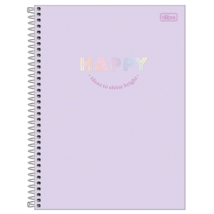 Caderno-Universitario-10x1-160-Fls-C.D.-Tilibra---Happy-Lilas