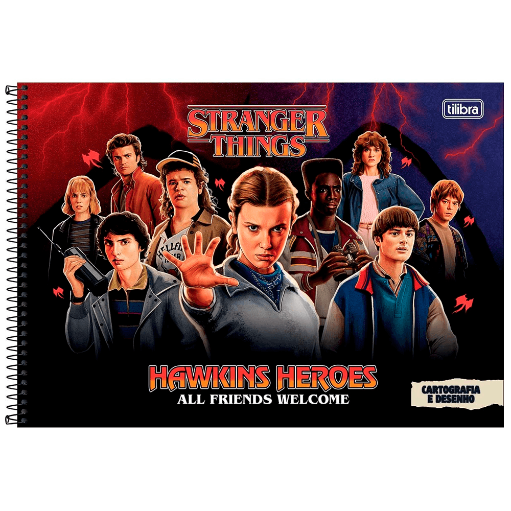 Cartografia-C.D.-80-Fls-Tilibra---Stranger-Things-3