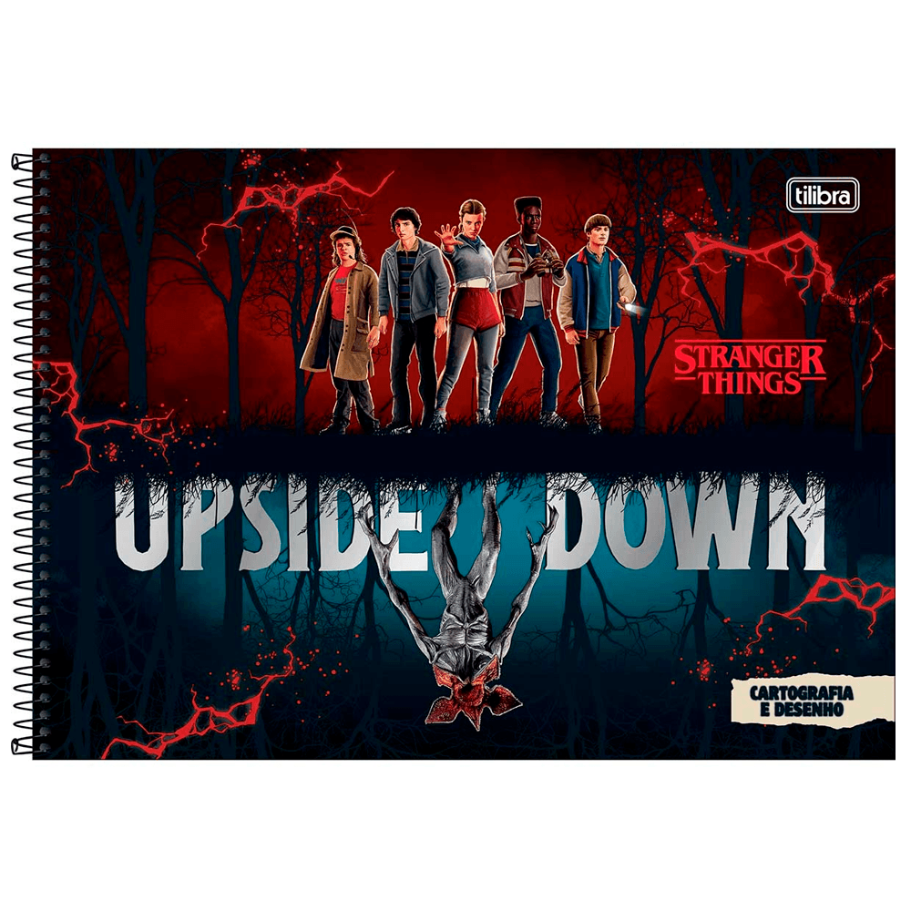 Cartografia-C.D.-80-Fls-Tilibra---Stranger-Things-4