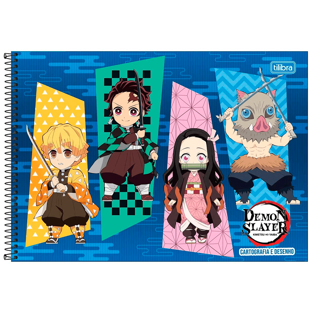 Cartografia-C.D.-80-Fls.-Tilibra---Demon-Slayer-3 Cartografia-C.D.-80-Fls.-Tilibra---Demon-Slayer-3