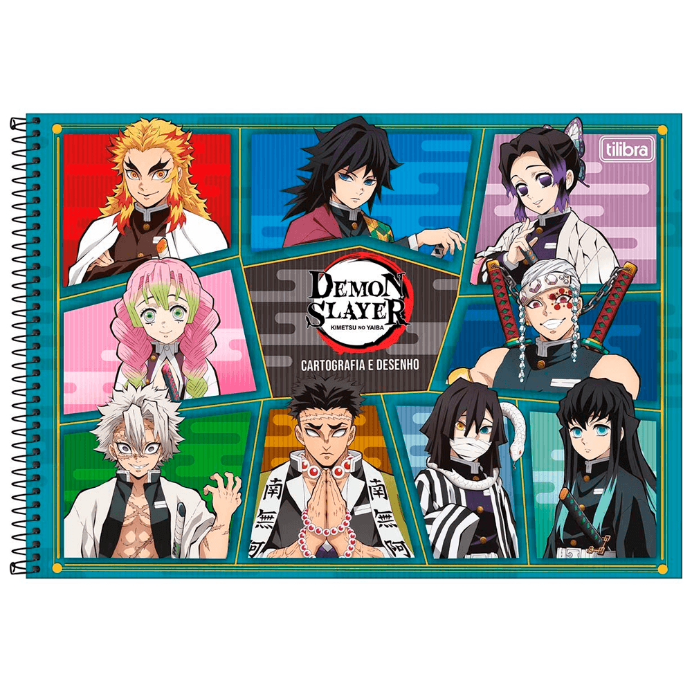 Cartografia-C.D.-80-Fls.-Tilibra---Demon-Slayer-4 Cartografia-C.D.-80-Fls.-Tilibra---Demon-Slayer-4