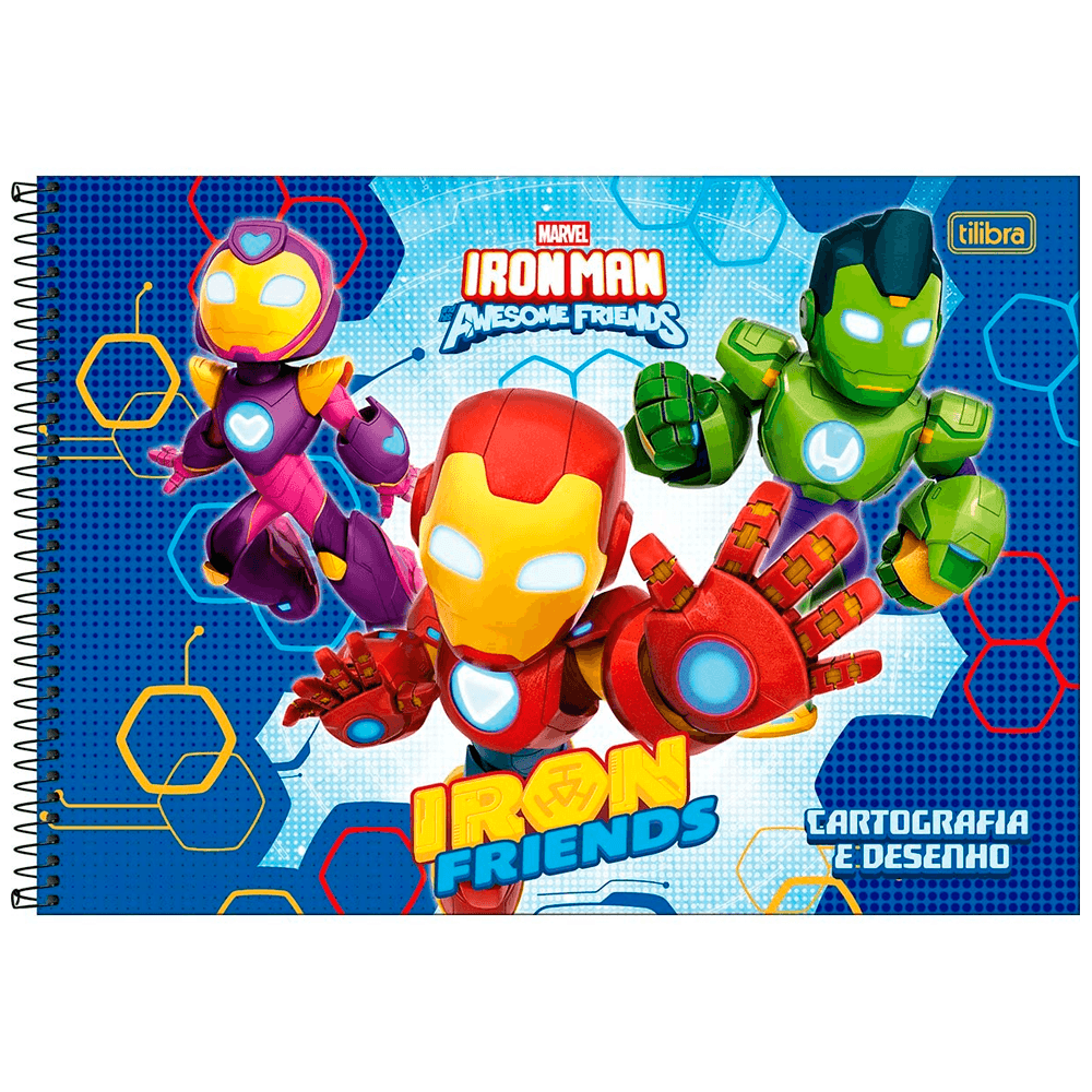 Cartografia-C.D.-80-Fls.-Tilibra---Iron-Man-1 Cartografia-C.D.-80-Fls.-Tilibra---Iron-Man-1